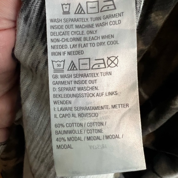 Belle by Kim Gravel Slub Knit Tank Dress + Matching Shrug. Olive Tie Dye. 2X - Picture 11 of 13